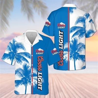 Coors Light Hawaiian Shirt Palm Tree Summer Holiday Gift Coors Light Hawaiian Shirt Palm Tree Summer Holiday Gift