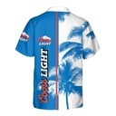 Coors Light Hawaiian Shirt Palm Tree Summer Holiday Gift
