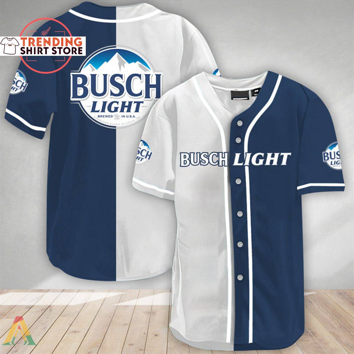 Busch Light Baseball Jersey Classic Dual Colors Busch Light Baseball Jersey Classic Dual Colors