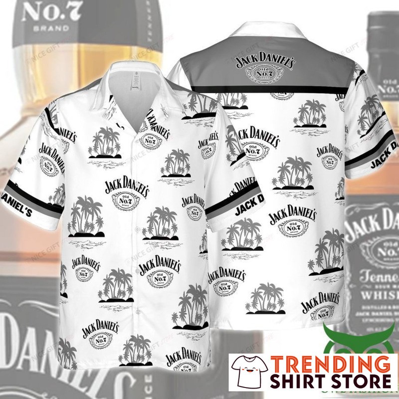 Jack Daniels Hawaiian Shirt Classic Palm Islands Jack Daniels Hawaiian Shirt Classic Palm Islands
