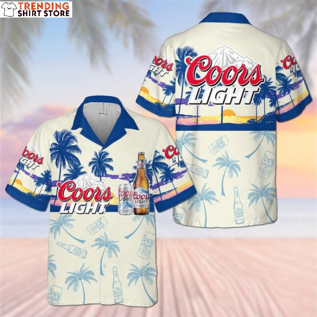 Coors Light Hawaiian Shirt Tropical Island Aloha Summer Beach Coors Light Hawaiian Shirt Tropical Island Aloha Summer Beach