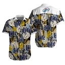Miller Lite Hawaiian Shirt Tropical Palm Leaves Miller Lite Hawaiian Shirt Tropical Palm Leaves