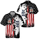 Miller Lite Hawaiian Shirt Vintage USA Flag A Fine Pilsner Beer Miller Lite Hawaiian Shirt Vintage USA Flag A Fine Pilsner Beer