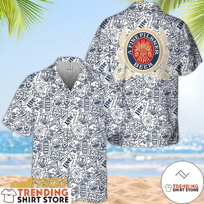 Miller Lite Hawaiian Shirt A Fine Pilsner Beer Doodle Art Miller Lite Hawaiian Shirt A Fine Pilsner Beer Doodle Art