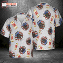 Miller High Life Hawaiian Shirt US Sunflowers 4th Of July Independence Day Miller High Life Hawaiian Shirt US Sunflowers 4th Of July Independence Day