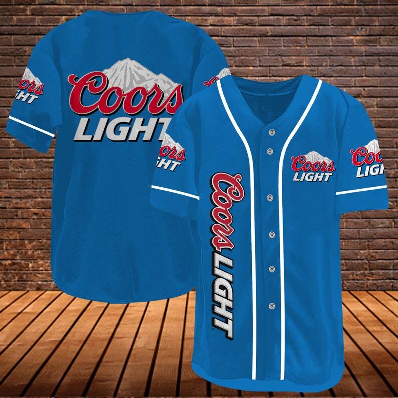 Coors Light Baseball Jersey Gift For Beer Drinkers Coors Light Baseball Jersey Gift For Beer Drinkers