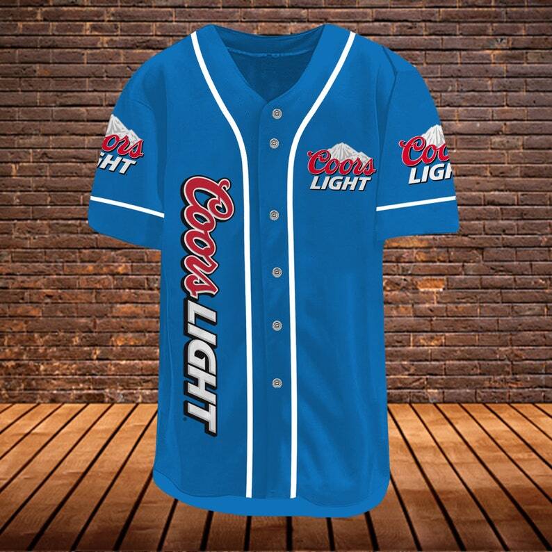 Coors Light Baseball Jersey Gift For Beer Drinkers Coors Light Baseball Jersey Gift For Beer Drinkers