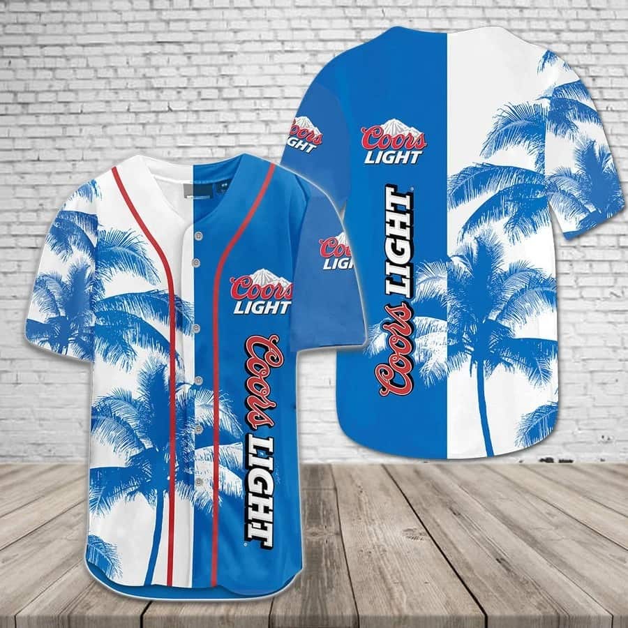Coors Light Baseball Jersey Palm Island Gift For Beach Lovers Coors Light Baseball Jersey Palm Island Gift For Beach Lovers