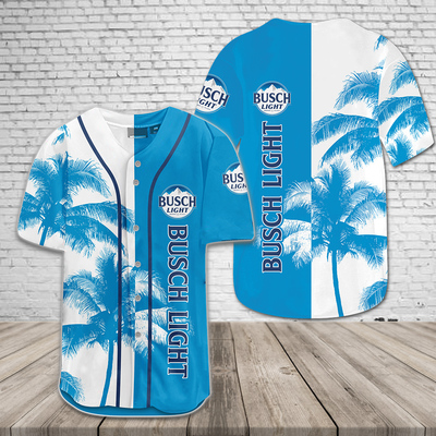 Busch Light Baseball Jersey Palm Tree Baseball Fans Gift