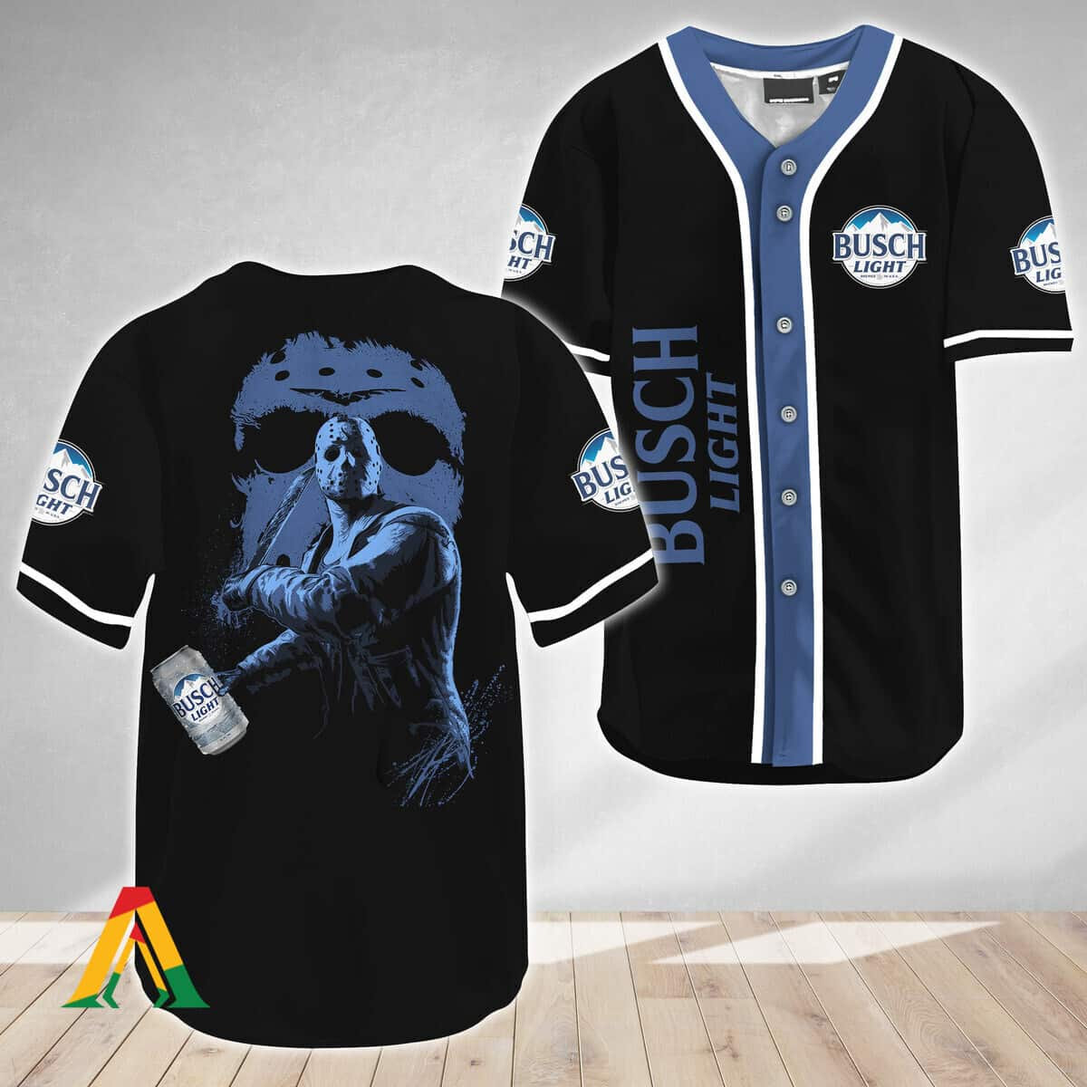 Busch Light Baseball Jersey Jason Voorhees Friday The 13th