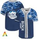 Classic Camouflage Busch Light Baseball Jersey Classic Camouflage Busch Light Baseball Jersey