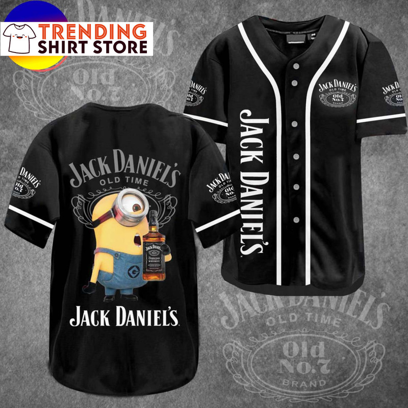 Minions Loves Whiskey Jack Daniels Baseball Jersey Minions Loves Whiskey Jack Daniels Baseball Jersey