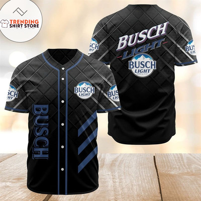 Busch Light Baseball Jersey Stripes Squares Gift For Beer Lovers Busch Light Baseball Jersey Stripes Squares Gift For Beer Lovers