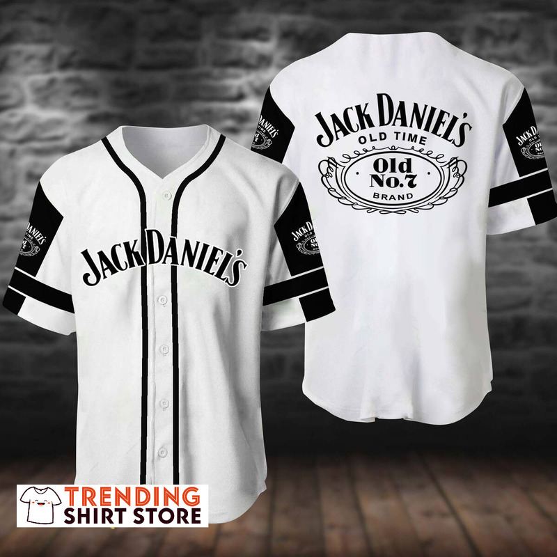 Jack Daniels Baseball Jersey Classic White Gift For Whiskey Drinkers Jack Daniels Baseball Jersey Classic White Gift For Whiskey Drinkers