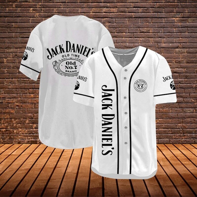 Jack Daniels Baseball Jersey Classic White Gift For Baseball Lovers Jack Daniels Baseball Jersey Classic White Gift For Baseball Lovers