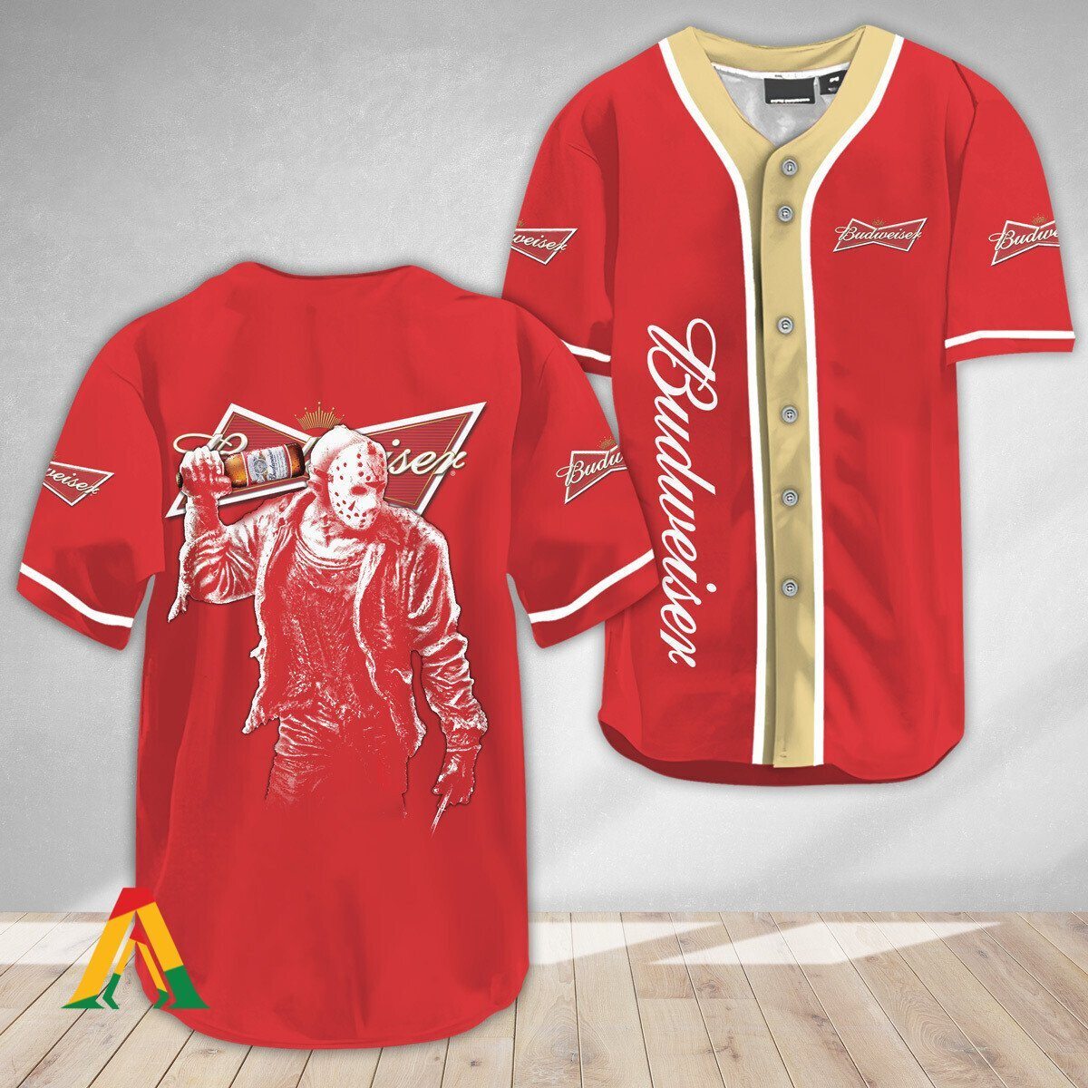 Budweiser Baseball Jersey Jason Voorhees Friday The 13th