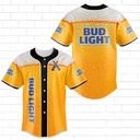 Bud Light Baseball Jersey New Beer Gift For Beer Lovers Bud Light Baseball Jersey New Beer Gift For Beer Lovers