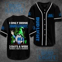 Bud Light Baseball Jersey Funny Gnome Drinking 3 Days A Week Bud Light Baseball Jersey Funny Gnome Drinking 3 Days A Week