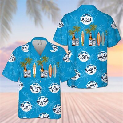 Busch Light Hawaiian Shirt Summer Beach For Surfing Lovers Busch Light Hawaiian Shirt Summer Beach For Surfing Lovers