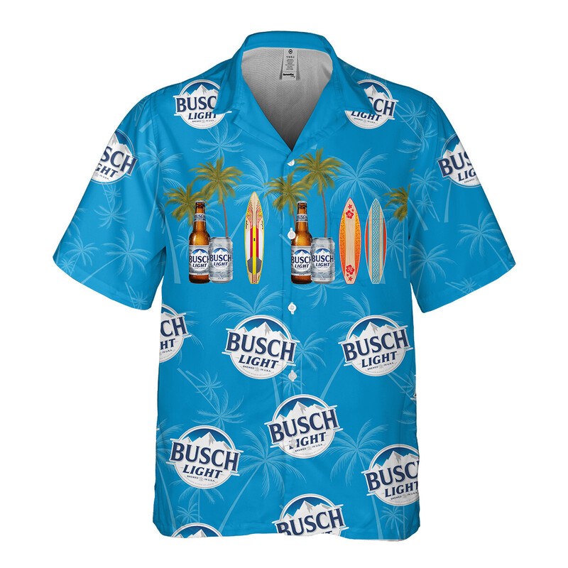 Busch Light Hawaiian Shirt Summer Beach For Surfing Lovers Busch Light Hawaiian Shirt Summer Beach For Surfing Lovers