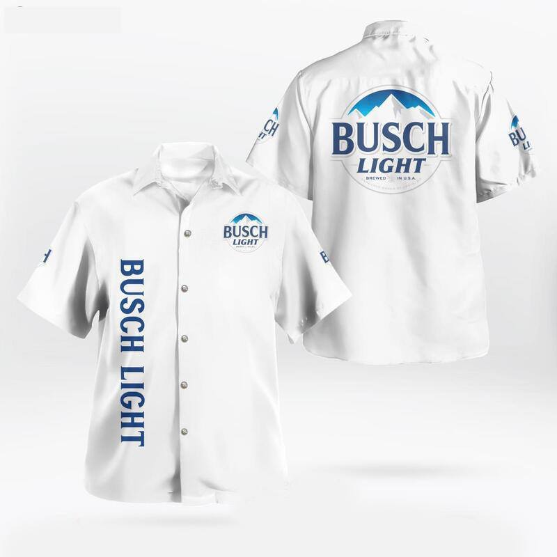 Busch Light Hawaiian Shirt Classic Brewed In USA For Beer Lovers Busch Light Hawaiian Shirt Classic Brewed In USA For Beer Lovers