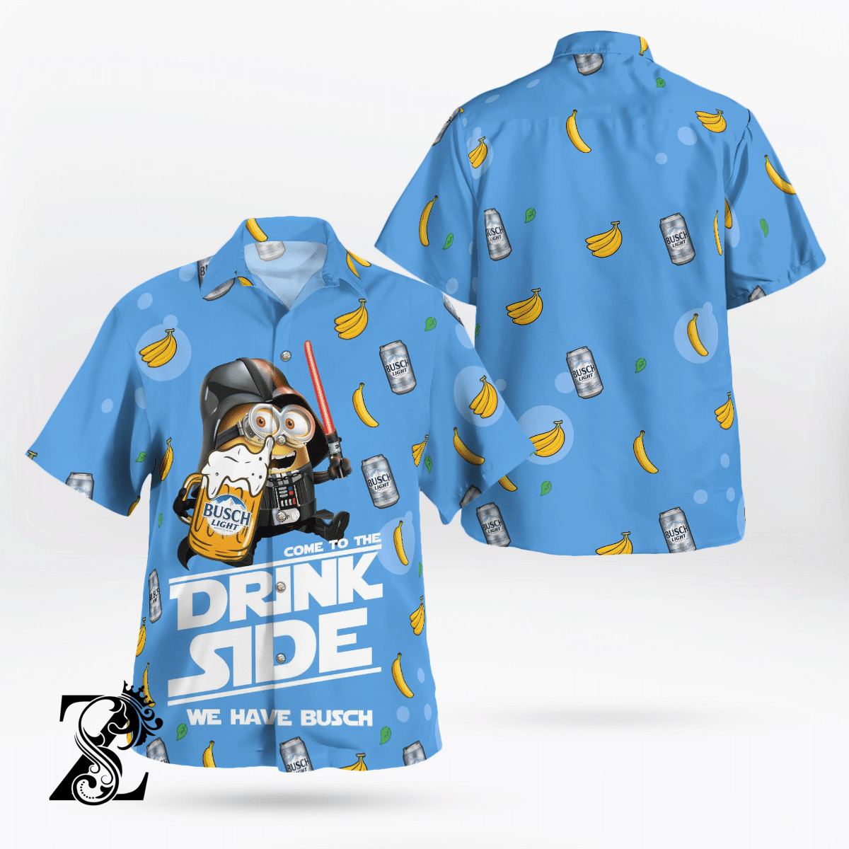 Busch Light Hawaiian Shirt Funny Star Wars Darth Vader Minion Come To Drink Side Busch Light Hawaiian Shirt Funny Star Wars Darth Vader Minion Come To Drink Side