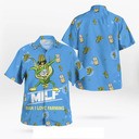Busch Light Hawaiian Shirt Funny MILF Man I Love Farming Corn