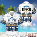 Busch Light Hawaiian Shirt Tropical Leaves Pineapples And Beer Busch Light Hawaiian Shirt Tropical Leaves Pineapples And Beer