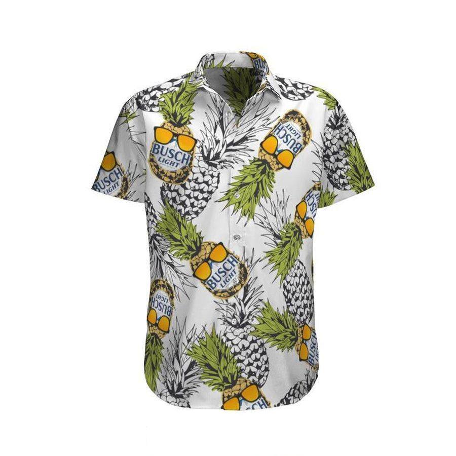 Busch Light Hawaiian Shirt Funny Cool Pineapple Busch Light