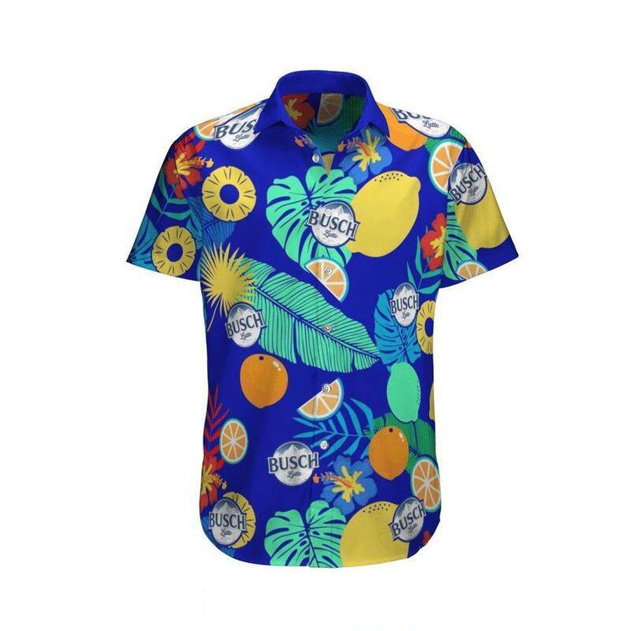 Busch Latte Hawaiian Shirt Tropical Fruits Gift For Beach Lovers Busch Latte Hawaiian Shirt Tropical Fruits Gift For Beach Lovers
