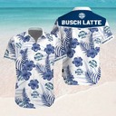 Busch Latte Hawaiian Shirt Tropical Flowers Gift For Hawaii Lovers