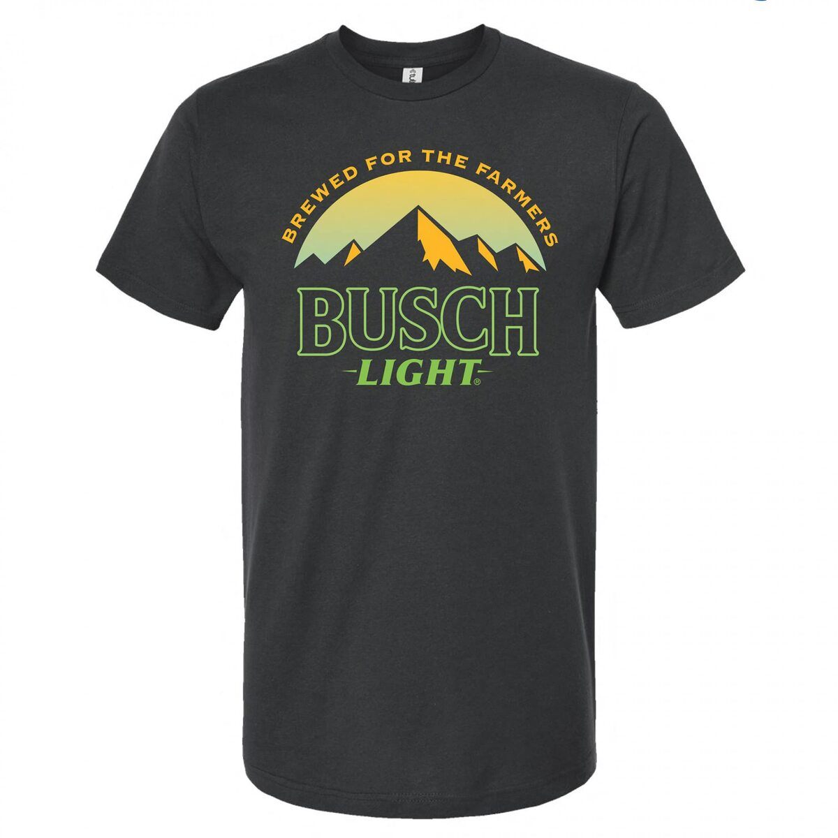 Busch Light T-Shirt Golden Brewed For The Farmers