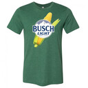 Busch Light T-Shirt Brewed In USA For The Farmers Corn Logo Busch Light T-Shirt Brewed In USA For The Farmers Corn Logo