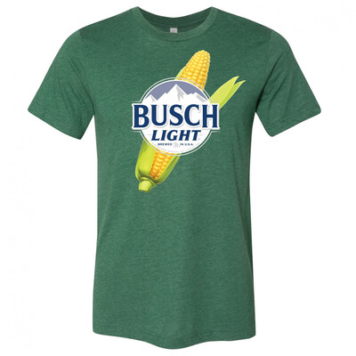 Busch Light T-Shirt Brewed In USA For The Farmers Corn Logo Busch Light T-Shirt Brewed In USA For The Farmers Corn Logo