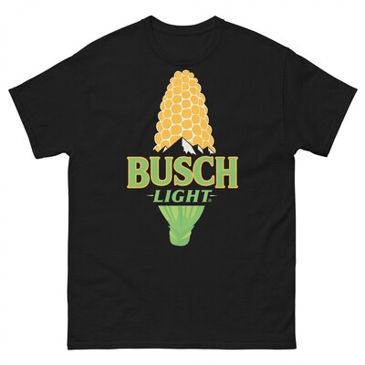 Busch Light T-Shirt For The Farmers Corn Cob Logo Busch Light T-Shirt For The Farmers Corn Cob Logo