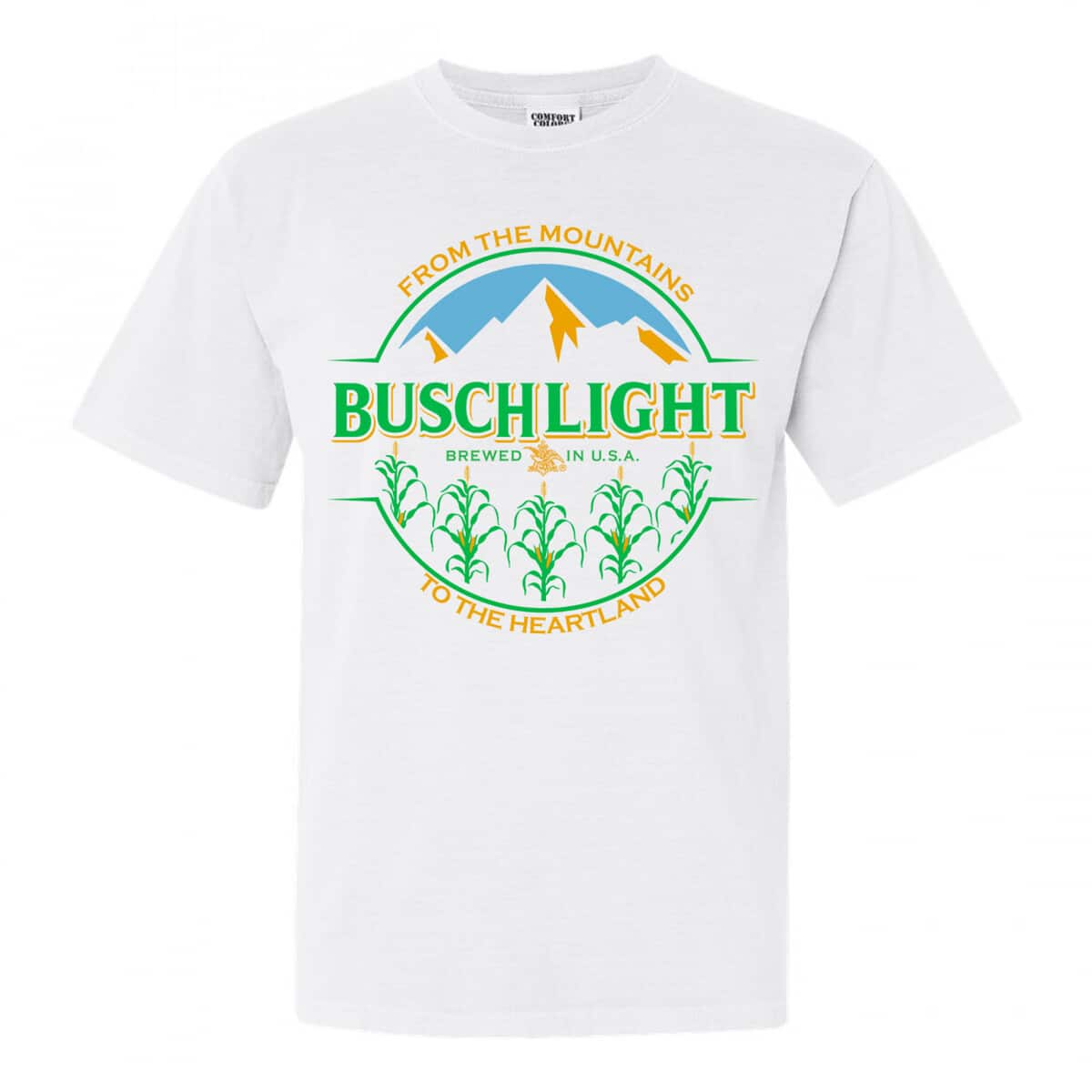 Busch Light T-Shirt From The Mountains To The HeartLand Busch Light T-Shirt From The Mountains To The HeartLand