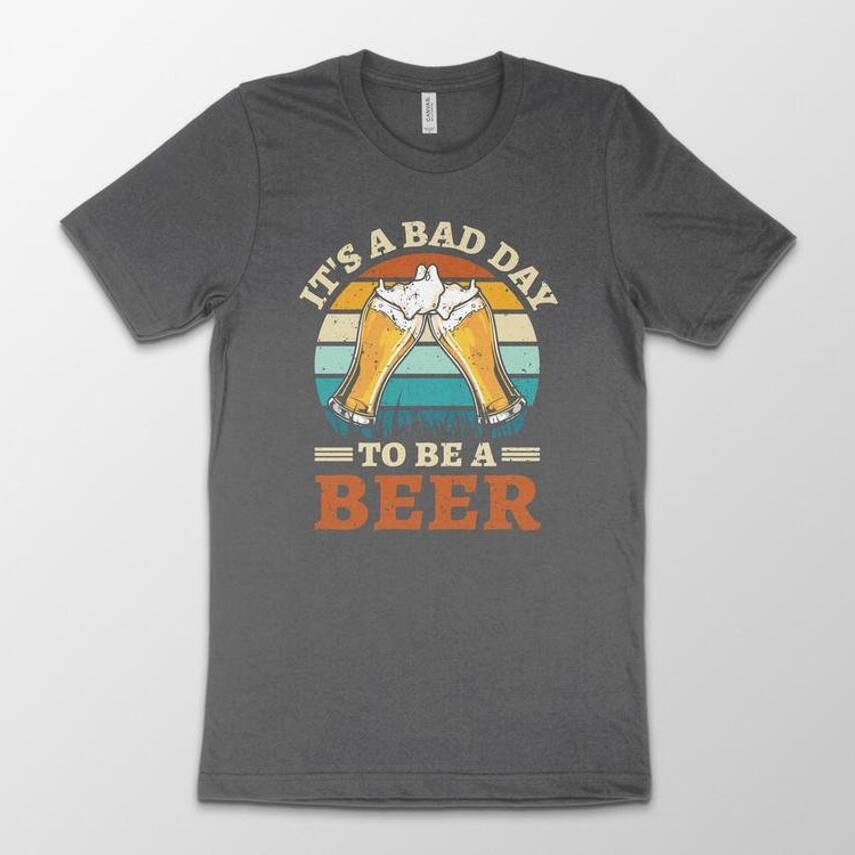 Vintage It's A Bad Day To Be A Beer T-Shirt Vintage It's A Bad Day To Be A Beer T-Shirt