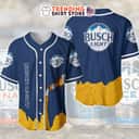 Busch Light Beer Blue And Yellow Baseball Jersey Busch Light Beer Blue And Yellow Baseball Jersey