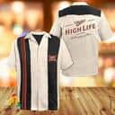 Vintage Beige Miller High Life Hawaiian Shirt