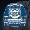 Busch Light Ugly Christmas Sweater Brewed In USA Mountain Snowflakes Pattern Busch Light Ugly Christmas Sweater Brewed In USA Mountain Snowflakes Pattern