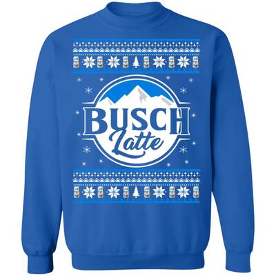 Basic Busch Latte Ugly Christmas Sweater Gift For Beer Drinkers Basic Busch Latte Ugly Christmas Sweater Gift For Beer Drinkers