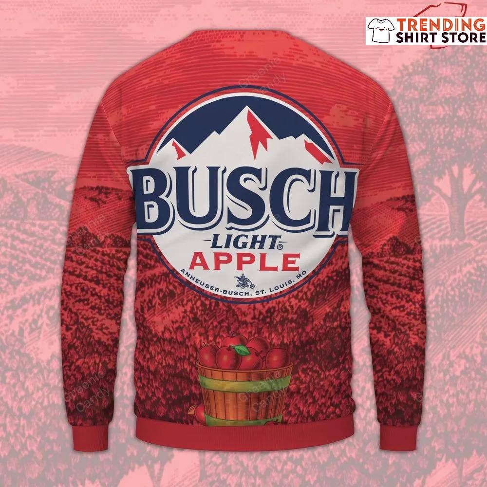 Busch Light Ugly Christmas Sweater How About Them Apples Busch Light Ugly Christmas Sweater How About Them Apples