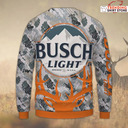 Busch Light Ugly Christmas Sweater Camouflage For Deer Hunters Busch Light Ugly Christmas Sweater Camouflage For Deer Hunters