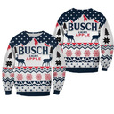 Vintage Busch Light Apple Ugly Christmas Sweater Christmas Deers And Snowflakes Vintage Busch Light Apple Ugly Christmas Sweater Christmas Deers And Snowflakes