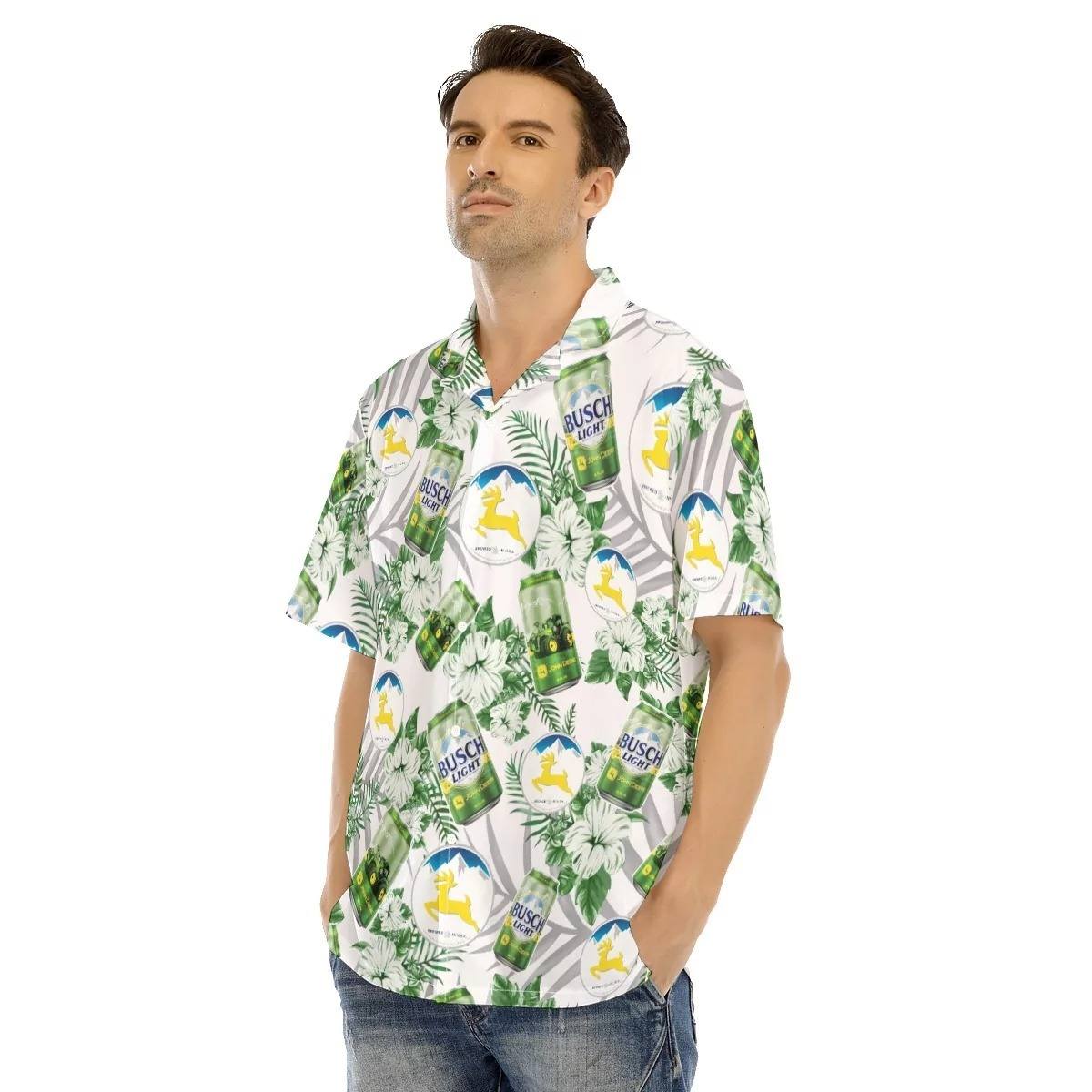 Funny Busch Light Hawaiian Shirt John Deere Beer Funny Busch Light Hawaiian Shirt John Deere Beer