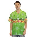 Colorful Tropical Flora With Busch Light John Deere Hawaiian Shirt Colorful Tropical Flora With Busch Light John Deere Hawaiian Shirt