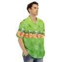 Colorful Tropical Flora With Busch Light John Deere Hawaiian Shirt Colorful Tropical Flora With Busch Light John Deere Hawaiian Shirt