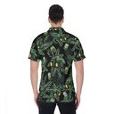 John Deere Busch Light Hawaiian Shirt Tractors For The Farmers Tropical Leaves