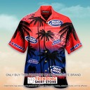 Hot Bud Light Hawaiian Shirt Palm Tree Sunset Summer Beach
