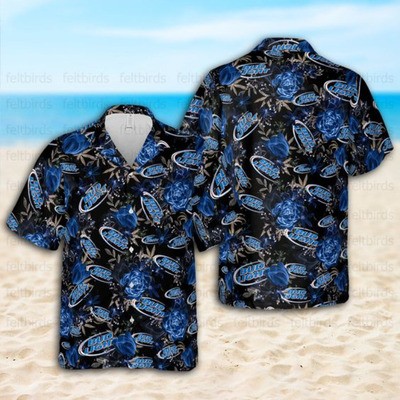 Bud Light Hawaiian Shirt Mysterious Blue Flowers In The Dark Bud Light Hawaiian Shirt Mysterious Blue Flowers In The Dark